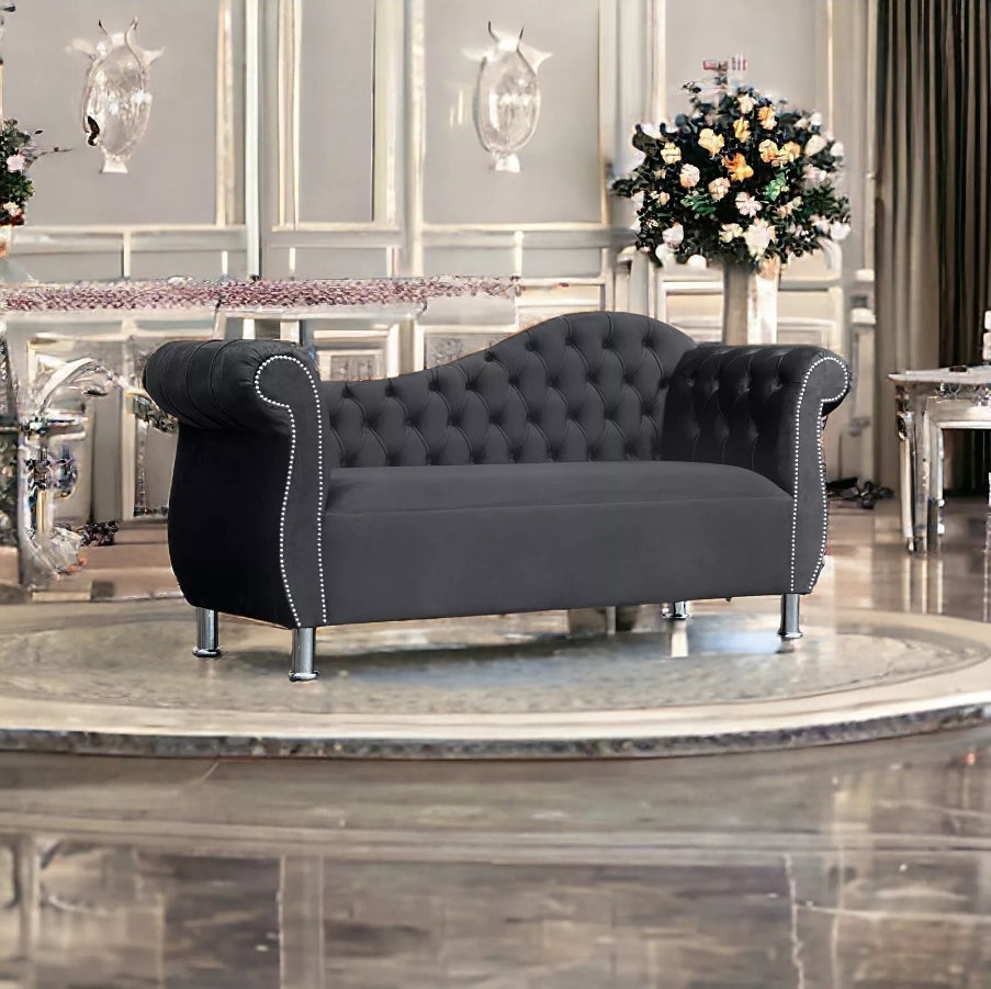 2 seater Chesterfield Artois Double Arm Chaise Lounge Sofa Vintage Soft Velvet