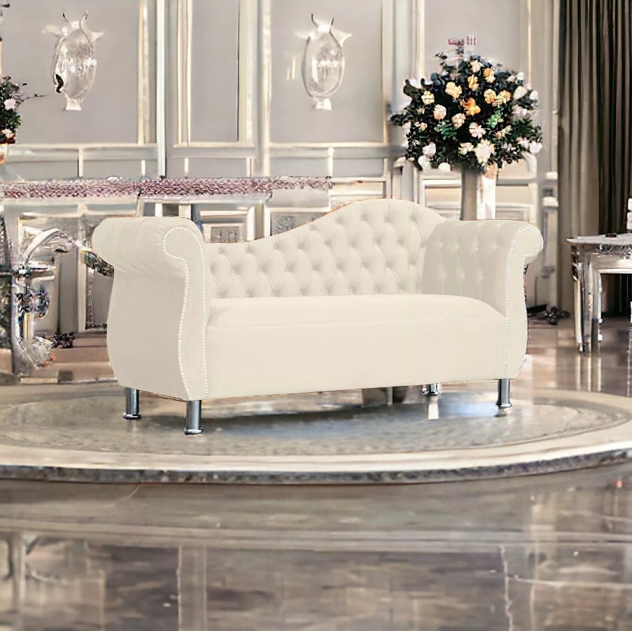 2 seater Chesterfield Artois Double Arm Chaise Lounge Sofa Vintage Soft Velvet