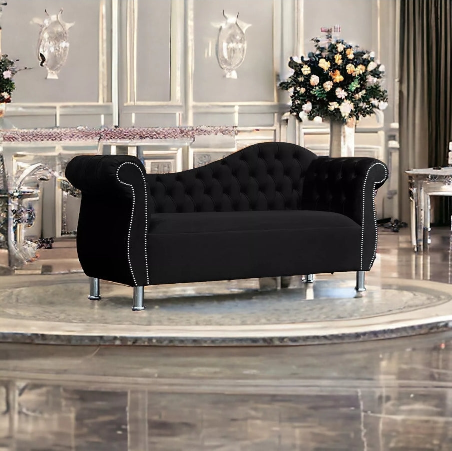 2 seater Chesterfield Artois Double Arm Chaise Lounge Sofa Vintage Soft Velvet