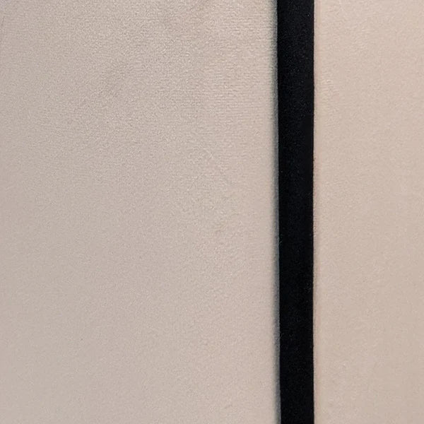 Herringbone Luxury Panelled Bed With Contrast Black Piping